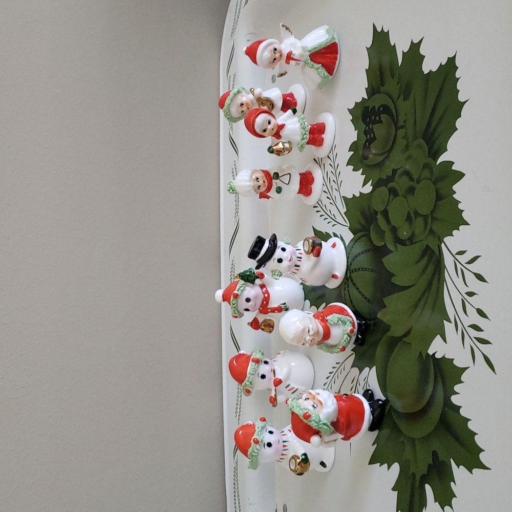 Large Lot of Napcoware Bone China Mini Christmas Figurines